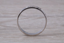 Load image into Gallery viewer, 4 mm wide Diamond set 18ct White Gold Wedding Band