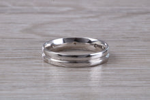 Load image into Gallery viewer, 4 mm Wide Diamond set 18ct White Gold Band