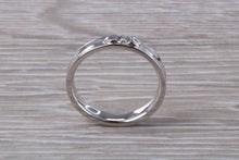 Load image into Gallery viewer, 4 mm Wide Diamond set 18ct White Gold Band