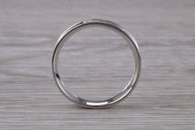 Load image into Gallery viewer, 4 mm Wide Diamond set 18ct White Gold Band