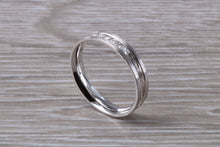 Load image into Gallery viewer, 4 mm Wide Diamond set 18ct White Gold Band
