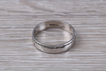 Load image into Gallery viewer, 4 mm Wide Diamond Set White Gold Wedding Ring
