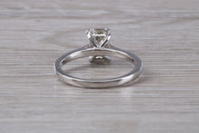 Load image into Gallery viewer, 1.25 carat Emerald Cut Diamond set Platinum Solitaire