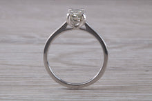 Load image into Gallery viewer, 1.25 carat Emerald Cut Diamond set Platinum Solitaire
