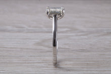 Load image into Gallery viewer, 1.25 carat Emerald Cut Diamond set Platinum Solitaire