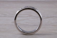 Load image into Gallery viewer, Heavy and Chunky 6 mm wide Wedding Band set with Three Diamonds