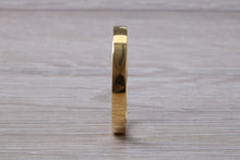 Load image into Gallery viewer, 3mm Wide Flat Profile 18ct Yellow Gold Band
