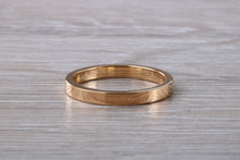 Load image into Gallery viewer, 2.50 mm wide 18ct Rose Gold Band, Flat Profile