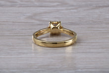 Load image into Gallery viewer, Beautiful One carat Mossainte Diamond set 18ct Yellow Gold Solitaire
