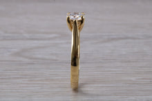 Load image into Gallery viewer, Beautiful One carat Mossainte Diamond set 18ct Yellow Gold Solitaire