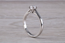 Load image into Gallery viewer, Classic Half carat D VS 1 graded natural certified Diamond set Platinum Solitaire, GIA Certified