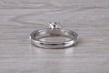 Load image into Gallery viewer, Classic Half carat D VS 1 graded natural certified Diamond set Platinum Solitaire, GIA Certified