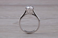 Load image into Gallery viewer, Two carat Moissanite Diamond set Platinum Solitaire