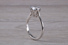 Load image into Gallery viewer, Two carat Moissanite Diamond set Platinum Solitaire