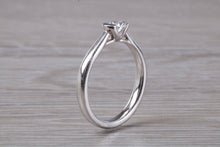 Load image into Gallery viewer, Petite and Simple Round cut Diamond Solitaire