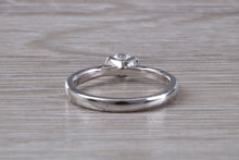 Load image into Gallery viewer, Petite and Simple Round cut Diamond Solitaire