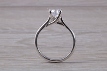 Load image into Gallery viewer, Chunky Platinum One carat Moissanite Diamond Solitaire