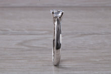 Load image into Gallery viewer, Chunky Platinum One carat Moissanite Diamond Solitaire