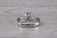 Load image into Gallery viewer, Chunky Platinum One carat Moissanite Diamond Solitaire