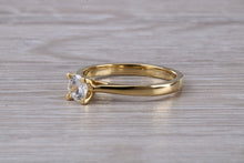Load image into Gallery viewer, Simple and Petite Half carat Moissanite Diamond Soliatire