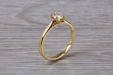 Load image into Gallery viewer, Simple and Petite Half carat Moissanite Diamond Soliatire