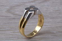 Load image into Gallery viewer, Gents Two Tone 18ct Gold Diamond set Signet Ring