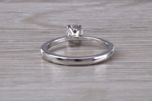 Load image into Gallery viewer, Petite and Simple Diamond set Platinum Solitaire