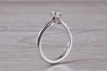 Load image into Gallery viewer, Petite and Simple Diamond set Platinum Solitaire