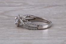 Load image into Gallery viewer, Very Dressy and Moissanite Diamond Ring