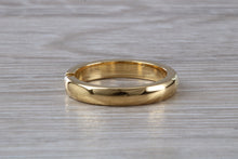 Load image into Gallery viewer, Chunky Yellow Gold Tension set Diamond Band
