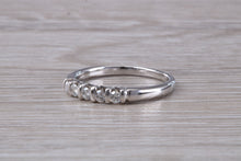 Load image into Gallery viewer, Beautiful 5 Diamond Bar set Eternity Ring