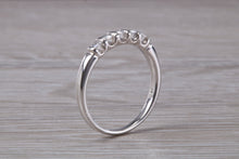Load image into Gallery viewer, Beautiful 5 Diamond Bar set Eternity Ring
