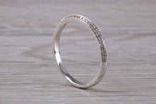 Load image into Gallery viewer, Double Edge set Diamond Eternity Ring
