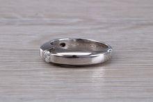 Load image into Gallery viewer, Chunky Diamond set 18ct White Gold Ring