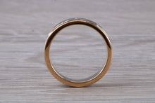 Load image into Gallery viewer, Three Tone Diamond set Wedding Band