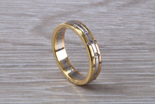 Load image into Gallery viewer, Three Tone Diamond set Wedding Band