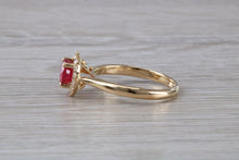 Load image into Gallery viewer, Stunning One carat Ruby and Halo set Diamond Ring