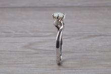 Load image into Gallery viewer, Round shape Opal set White Gold Ring