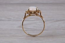 Load image into Gallery viewer, Oval cut Natural Opal set Yellow Gold Ring