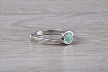 Load image into Gallery viewer, Dainty Round Shape Opal Ring