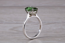 Load image into Gallery viewer, 1.50 carat Stunning Emerald Cut Green Tourmaline Ring
