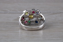 Load image into Gallery viewer, Multi Gemstone set 13 mm wide Bubble Ring