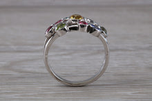 Load image into Gallery viewer, Multi Gemstone set 13 mm wide Bubble Ring