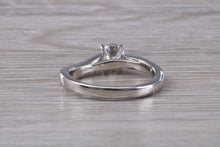Load image into Gallery viewer, Curved Chunky Diamond set Platinum Engagement Ring