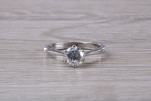 Load image into Gallery viewer, Classic six claw Diamond set Platinum Solitaire