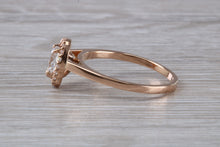 Load image into Gallery viewer, Teardrop cut Halo Diamond set 18ct Rose Gold Ring