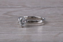 Load image into Gallery viewer, Twist Crossover Solitaire set with One carat Moissanite Diamond