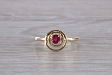 Load image into Gallery viewer, Dainty Round cut Ruby Ring