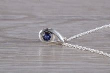 Load image into Gallery viewer, Natural Iolite set Silver Necklace