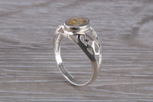 Load image into Gallery viewer, Oval cut Citrine set Silver Ring